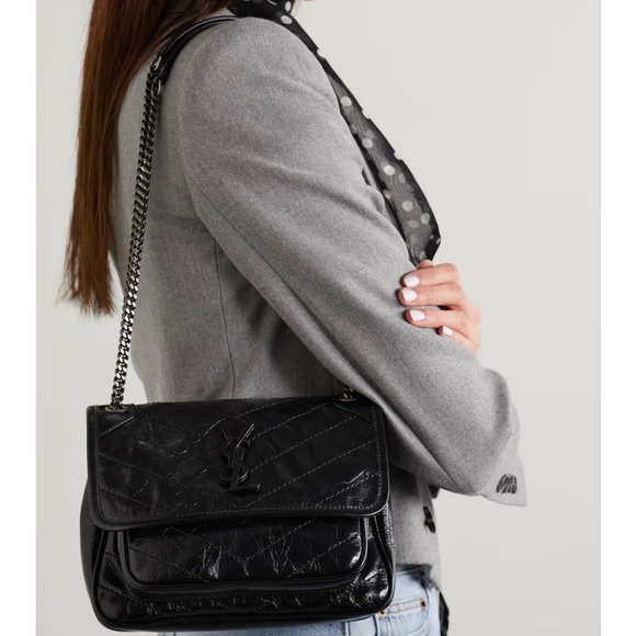 YSL saint Laurent Nikki baby vintage leather black - Picture 4 of 16